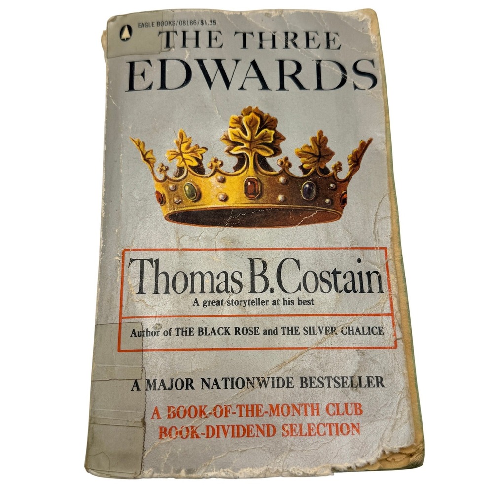 Popular Library The Three Edwards Book Thomas B Costain Vintage 1962 Paperback